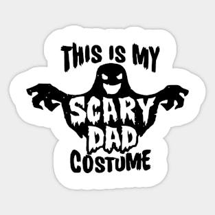 Scary Dad Costume Funny Halloween Sticker